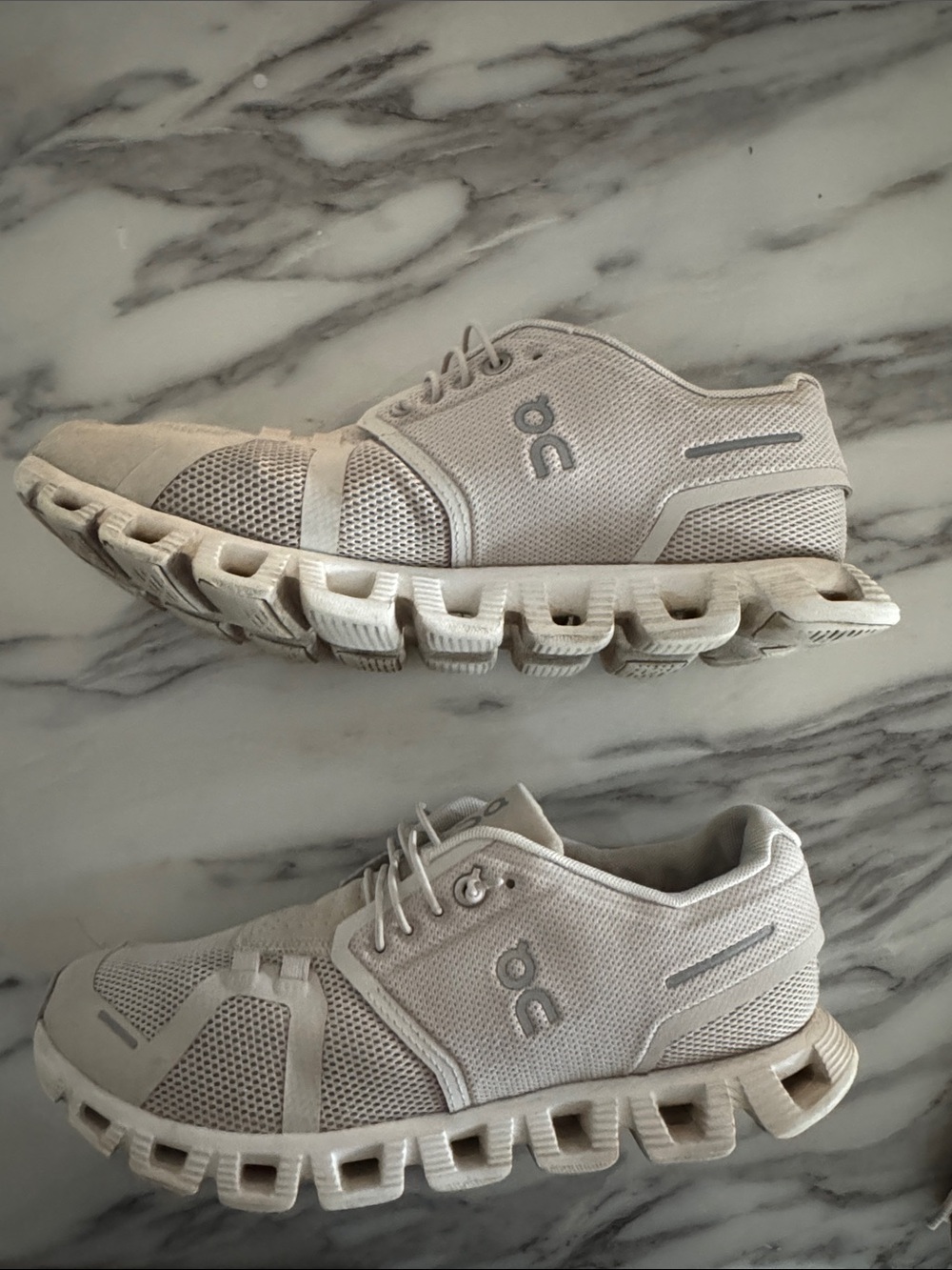 On Running Women’s Cloud Athletic Shoes in Off-White